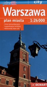 Warszawa plan miasta 1:26 000 Polish bookstore