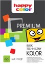 Blok techniczny kolor A4/10K Premium HAPPY COLOR - 
