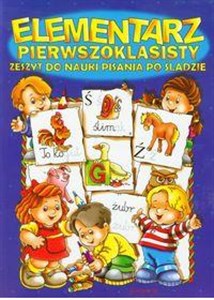 Elementarz pierwszoklasisty Zeszyt do nauki pisania po śladzie Polish bookstore
