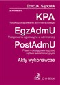 KPA EgzAdmU PostAdmU Akty wykonawcze Canada Bookstore