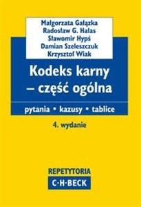 Kodeks karny - część ogólna Pytania Kazusy Tablice to buy in Canada