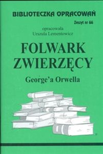 Biblioteczka Opracowań Folwark zwierzęcy George'a Orwella Zeszyt nr 66 chicago polish bookstore