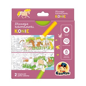 CzuCzu Dłuuugie kolorowanki Konie bookstore