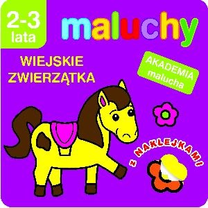 Maluchy Wiejskie zwierzątka z naklejkami 2-3 lata bookstore