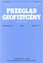 Przegląd Geofizyczny Rocznik LIV 2009 zesz.1-2  in polish