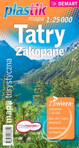 Tatry Zakopane Mapa turystyczna 1:20 000 in polish