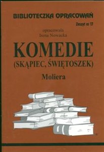 Biblioteczka Opracowań Komedie Skąpiec Świetoszek Moliera Zeszyt nr 17 polish usa