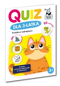 Quiz dla 3-latka Książka z naklejkami Kapitan Nauka chicago polish bookstore