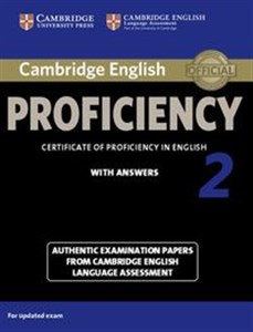 Cambridge English Proficiency 2 Authentic examination papers with answers Bookshop
