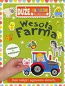 Wesoła farma Książeczka z dużymi naklejkami dla małych rączek buy polish books in Usa