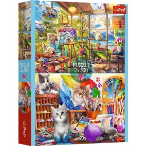 Puzzle 2x500 Sztuka malowania 37530 