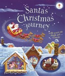 Santa's Christmas Journey with wind-up sleigh and 4 tracks Polish Books Canada