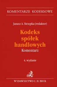 Kodeks spółek handlowych Komentarz  Bookshop