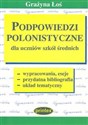 Podpowiedzi polonistyczne dla uczniów szkół średnich 