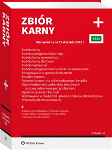 Zbiór karny PLUS K.K., K.P.K., K.K.W., K.K.S., K.W., K.P.W., U.P.S.N., U.Ś.K., U.O.P.P.Ś. oraz U.O.P.Z., U.O.K., U.W. - Polish Bookstore USA