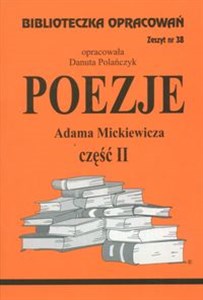 Biblioteczka Opracowań Poezje Adama Mickiewicza cz. II Zeszyt nr 38 Canada Bookstore