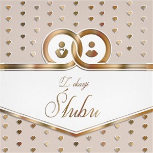 Karnet KW Ślub obrączki Bookshop