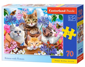 Puzzle 70 Kocięta z kwiatami B-070107 to buy in USA