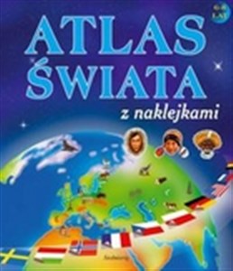 Atlas świata z naklejkami  