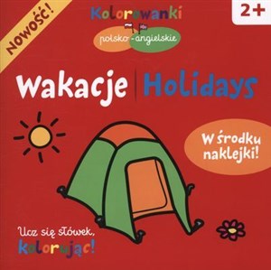Wakacje Kolorowanki polsko-angielskie z naklejkami bookstore