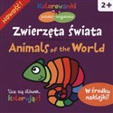 Zwierzęta świata Kolorowanki polsko-angielskie z naklejkami in polish