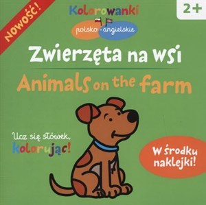 Zwierzęta na wsi Kolorowanki polsko-angielskie z naklejkami to buy in USA