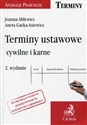 Terminy ustawowe cywilne i karne  