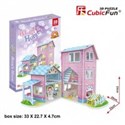 Puzzle 3D Alisa's home Domek dla lalek 74 elementy Bookshop