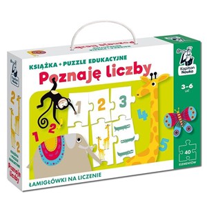 Poznaję liczby. Książka + puzzle edukacyjne   