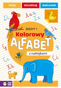 Kolorowy alfabet z naklejkami Zeszyt 1 polish usa