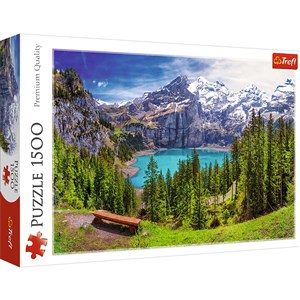 Puzzle 1500 Jezioro Oeschinen Alpy Szwajcaria chicago polish bookstore