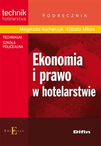 Ekonomia i prawo w hotelarstwie Podręcznik Technikum Szkoła policealna online polish bookstore