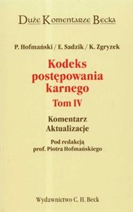 Kodeks postępowania karnego Tom 4 Komentarz Aktualizacje buy polish books in Usa