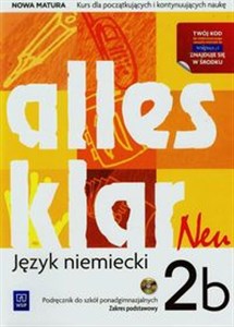 Alles klar Neu 2B Podręcznik Zakres podstawowy + CD Szkoła ponadgimnazjalna Bookshop