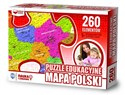 Puzzle 260 Edukacyjne mapa polski Polish bookstore