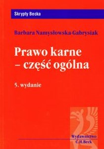 Prawo karne - część ogólna polish books in canada