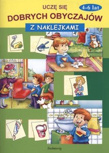 Uczę się dobrych obyczajów 4-6 lat z naklejkami buy polish books in Usa