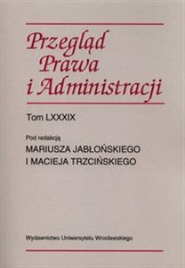 Przegląd prawa i administracji Tom 89  online polish bookstore