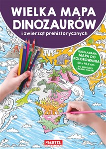 Mapa Dinozaury i zwierzęta prehistoryczne  