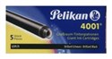 Naboje długie Pelikan 4001 GTP/5 czarne 5 sztuk - 