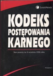 Kodeks postępowania karnego  - Polish Bookstore USA