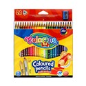 Kredki ołówkowe trójkątne Colorino kids 24 kolory + temperówka - 
