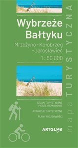 Wybrzeże Bałtyku mapa 1:50 000 Mrzeżyno - Kołobrzeg - Jarosławiec bookstore