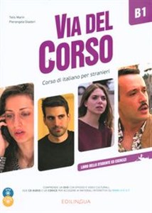 Via del Corso B1 Libro dello studente ed esercizi + 2 CD + DVD online polish bookstore