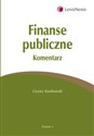 Finanse publiczne. Komentarz online polish bookstore