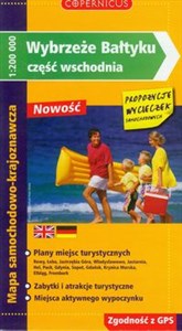 Wybrzeże Bałtyku część wschodnia mapa samochodowo-krajoznawcza  online polish bookstore