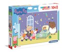 Puzzle 104 maxi super color Świnka Peppa 23735 - 