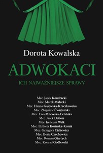 Adwokaci Ich najważniejsze sprawy Polish Books Canada