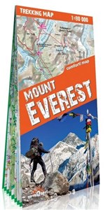 Mount Everest laminowana mapa trekkingowa Skala: 1:30 000; 1:100 000; 1:110 000 in polish