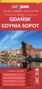 Gdańsk Gdynia Sopot plan miasta  1:22 500 chicago polish bookstore
